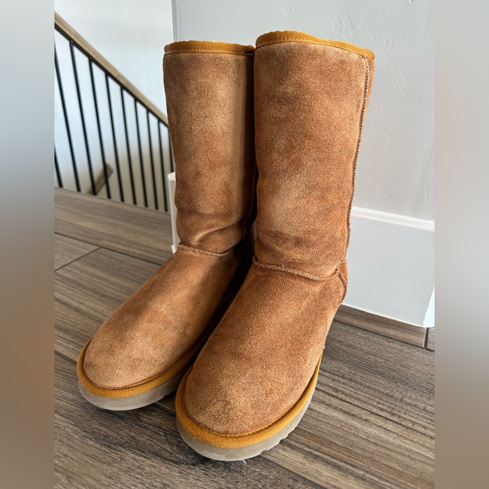 UGG Chestnut Suede Tall Boots. Women’s size 7. GUC - Picture 2 of 16